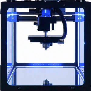 A Blue And Black Machine Is Shown In The Image