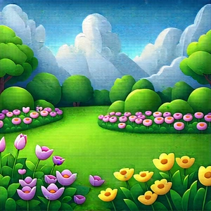 Lifestyle Vector Art: Spring Gardening During Holiday Season With Colorful Painting