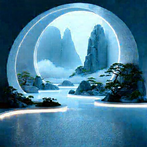 Futuristic Tech Startup Office With Image, There