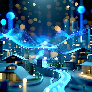 Abstract Tilt-Shift Photography: Conceptual representation of connection