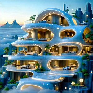 Futuristic Smart Home With Image, There
