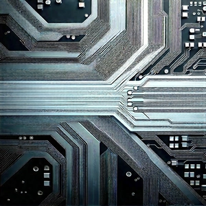 Close-up of electronic circuit
