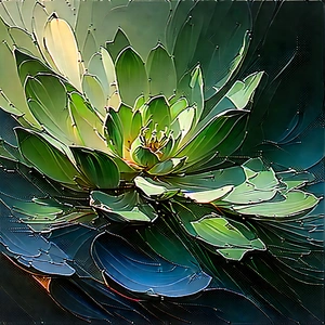 Abstract Digital Painting: Macro view of material interaction
