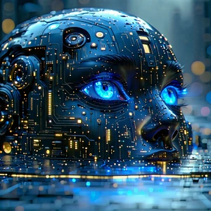 Tech Editorial Photography: Artificial intelligence visualization