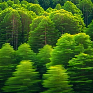 Nature Aerial Photography: Aerial view of forest canopy