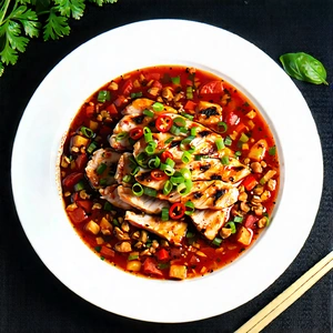 Lifestyle Aerial Photography: Healthy Meal Prepared With Vibrant Colors With Plate Food