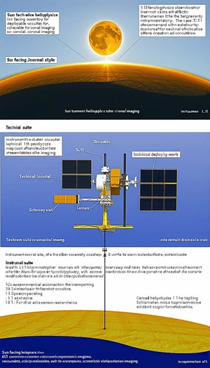 The Image Is A Diagram Of A Spacecraft, Specifically A Satellite, With Various Parts Labeled
