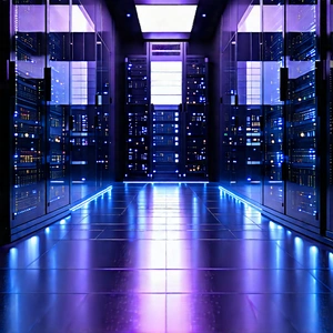 Futuristic Server Room With Image, There