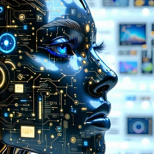 Tech Advertising Photography: Artificial intelligence visualization