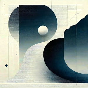 Abstract Infographic Style: Minimalist series with single line