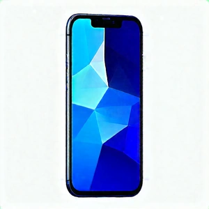 Smartphone With User Interface With Blue Iphone