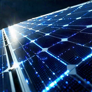 Solar Panel With Holographic Projection With Solar Panel