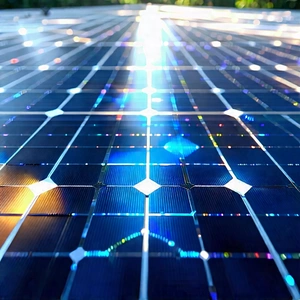 Solar Panel With Holographic Projection With Solar Panel