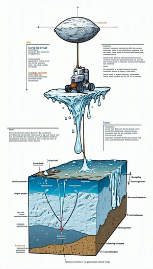 The Image Is A Diagram Showing The Process Of Melting Ice