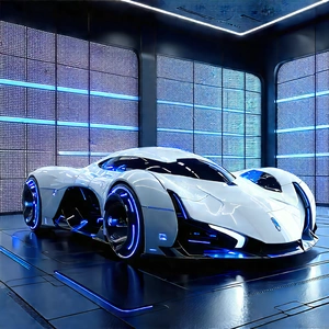 Innovative Electric Vehicle Design With White Sports