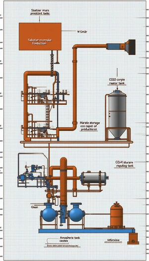 The Image Is A Detailed Drawing Of A Factory, Showing The Process Of Producing A Product