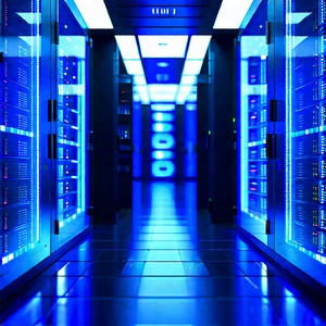 Futuristic Server Room With Image, There