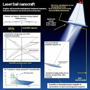 The Image Is A Poster That Explains The Concept Of Laser Sail Nano Craft