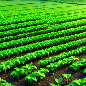 Agricultural Technology In Design Studio With Large, Lush