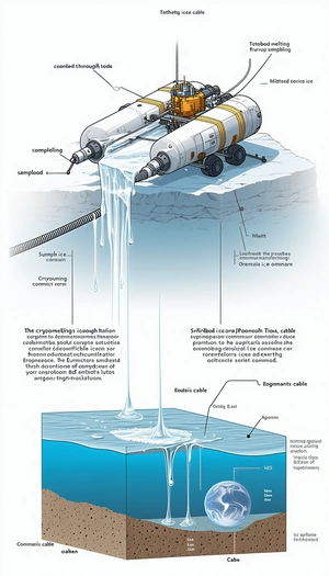 The Image Is A Diagram Showing The Process Of How Ice Melts