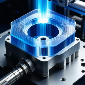 blue light shining piece machinery