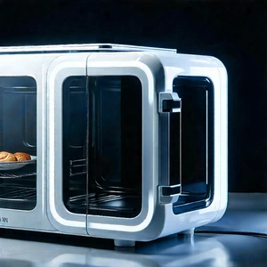 Innovative Smart Appliance Design With White Microwave