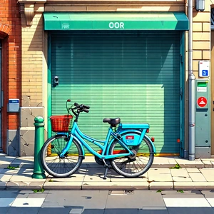 Urban Isometric Design: City Bicycle Sharing In Historic Quarter With Image, There