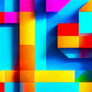 Abstract Advertising Photography: Geometric abstract with triadic color palette