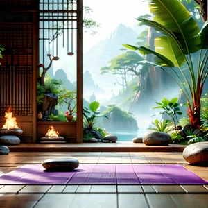 Lifestyle Editorial Photography: Wellness Scene With Natural Lighting With Image, There