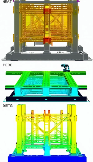 collection four different colored diagrams