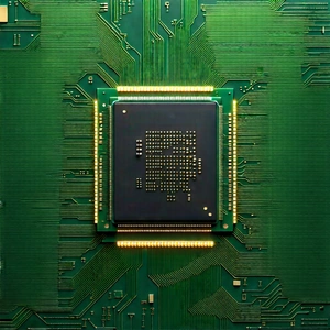 Close-up of microprocessor