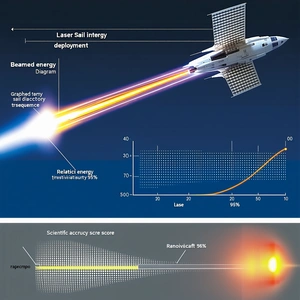 The Image Is A Graphic Representation Of A Laser Sailing Ship
