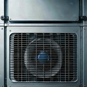 Close-up Of Cooling System With Large Metal