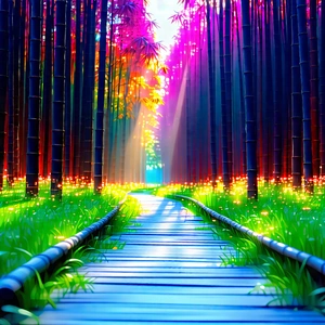 Nature Unreal Engine: Path Through Bamboo Grove With Image, There