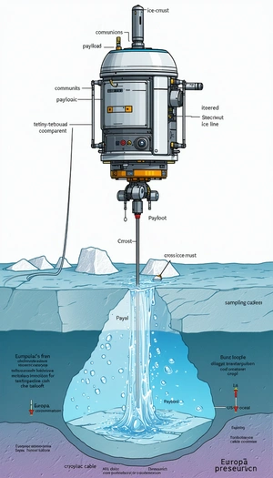 The Image Is A Detailed Illustration Of A Drilling Machine In Action