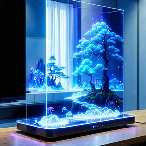 Smart Home Device With Holographic Display With Small, Illuminated