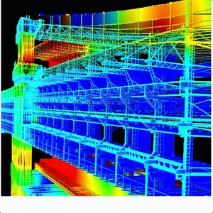 The Image Is A 3d Model Of A Large Building, Possibly A Factory Or A Warehouse