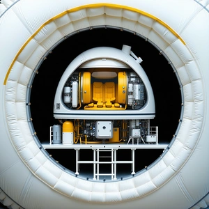 image, there large white inflatable