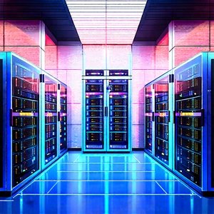 (futuristic:1.49) Server Room With Image, There