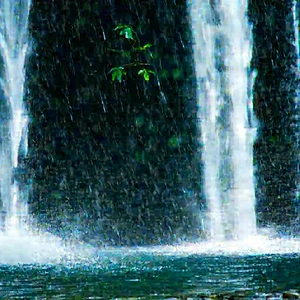 Nature Professional Photography: Waterfall In Rainy Season With Waterfall Seen