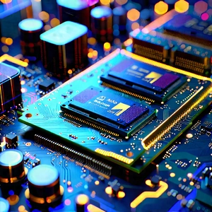 Close-up Of Memory Module With Close-up Computer