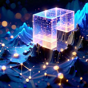 Blockchain Network Visualization With Large, Three-dimensional,
