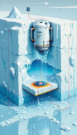The Image Is A Colorful And Detailed Illustration Of A Space Station