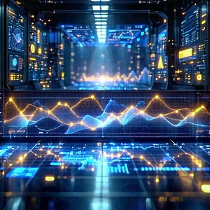 Financial Technology In Manufacturing Facility With Image, There