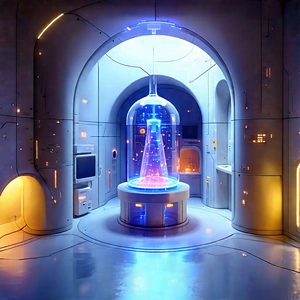 (futuristic:1.24) Research Laboratory With Futuristic Room,