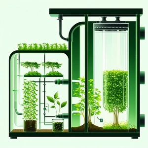 A Greenhouse With A Variety Of Plants Inside