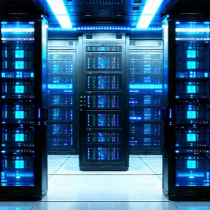 (futuristic:1.35) Server Room With Image, There