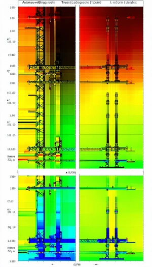 The Image Is A Graphic Representation Of A Large Structure, Possibly A Bridge Or A Tower