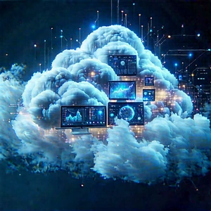 Cloud Computing Visualization With Image, There