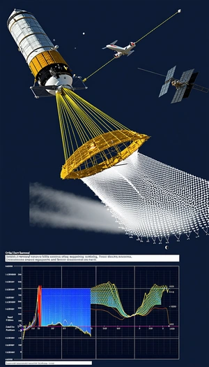 A Space Shuttle With A Large Umbrella Attached To It